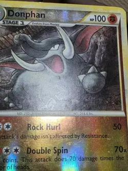 HP Donphan 40/123 Reverse Holo Uncommon HeartGold SoulSilver Pokemon Card - Image 2