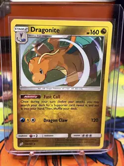Pokemon TCG Dragonite Sun & Moon - Team Up 119/181 Holo Rare Cosmos Holo Rare - Image 2
