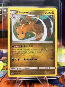 Pokemon TCG Dragonite Sun & Moon - Team Up 119/181 Holo Rare Cosmos Holo Rare - Image 4
