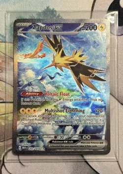 Pokemon TCG Zapdos EX 202/165 Scarlet & Violet 151 SIR Card Near Mint - Image 1