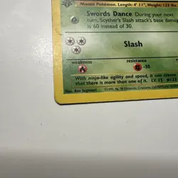 Scyther 26/64 Jungle 1st Edition Non-Holo Rare Pokemon Card LP - Image 2