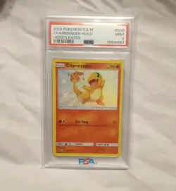 Pokemon Charmander Hidden Fates: Shiny Holo PSA 9 Sun & Moon 2019 Mint #SV6 - Image 1