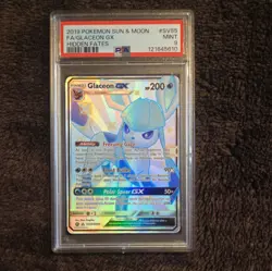 PSA 9 - Glaceon GX SV55/SV94 - Hidden Fates - Pokemon TCG - Mint 9 - Image 1