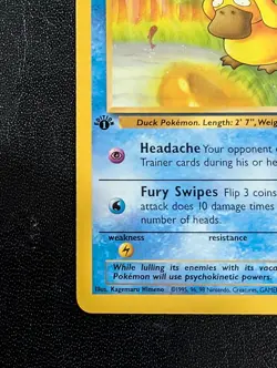 Psyduck First Edition NM Pokemon 53/62 Fossil Regular - Image 5