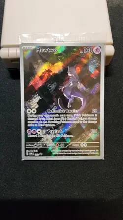 Pokemon Mewtwo TCG Scarlet & Violet 151 UPC Promo Holo Rare SVP052 Sealed - Image 1