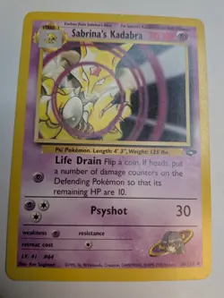 Sabrina's Kadabra 58/132 Gym Challenge Pokemon Card - Image 1