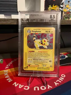 Pokemon TCG 2002 Expedition Base Set Ampharos HOLO #2/165 BGS 8.5 NM-MT+ - Image 1