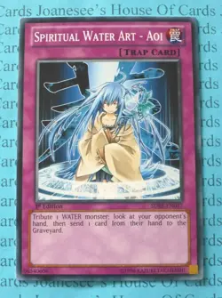 Spiritual Water Art - Aoi SDRE-EN037 Yu-Gi-Oh Card 1st Edition New - Image 1