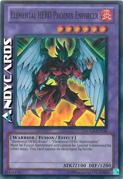 ELEMENTAL HERO PHOENIX ENFORCER • Super R • LCGX EN138 • Unl • Yugioh! ANDYCARDS - Image 1