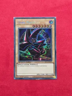 YUGIOH DARK MAGICIAN SECRET RARE SBC1-ENG01 1st EDITION NM - Image 1