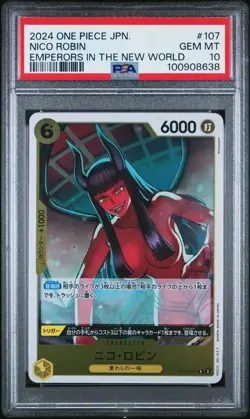 2024 One Piece NICO ROBIN #107 OP09-107 Japanese JP JPN PSA 10 - Image 1