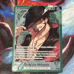 One Piece Dracule Mihawk Alternate Art Leader OP14-020 The Azure Sea's Seven - Image 1