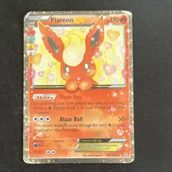 Pokemon Flareon EX Full Art Holo Ultra Rare RC6/RC32 Generations Radiant Card - Image 1