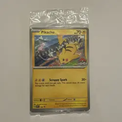 Pikachu SVP190 2024 World Championships Sealed Black Star Promo Pokemon Card - Image 1