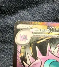 Team Rocket's Nidoking EX Full Art Holo Stage 2 233/181 Pokemon Card - Image 2