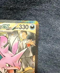 Team Rocket's Nidoking EX Full Art Holo Stage 2 233/181 Pokemon Card - Image 3