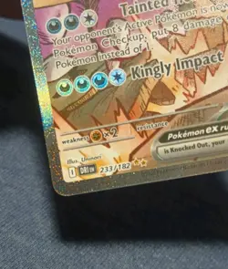 Team Rocket's Nidoking EX Full Art Holo Stage 2 233/181 Pokemon Card - Image 5