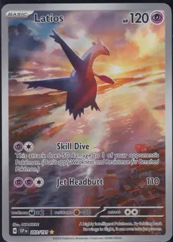 Pokemon TCG Latios 203/191 Surging Sparks Illustration Rare Holo Card 2024 - NM - Image 1