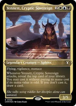 MTG - Yennett, Cryptic Sovereign (Foil Etched) - - Light Play - Foil - Image 1