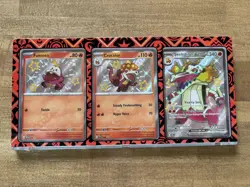 Pokemon TCG Holo Black Star Promo Skeledirge EX 3 Card Set Scarlet & Violet NM - Image 1