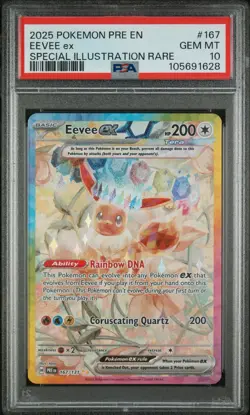 PSA 10 Eevee ex 167/131 Prismatic Evolutions SIR Graded Pokemon Card - Image 1