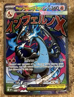 Mega Charizard x EX 023 Mega Evolution Promo Holo Pokemon Card NM 👀 - Image 1