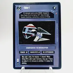 Star Wars CCG Saber 1 Death Star II DS2 Limited Expansion Decipher Card - Image 1