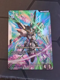 Gundam Card Game Freedom Gundam GD03-070 LR+ Alternate Art - Image 1