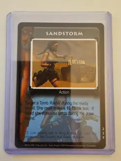 Tomb Raider CCG 225 - Sandstorm - Big Guns Promo Card, Ultra Rare+ - Image 1
