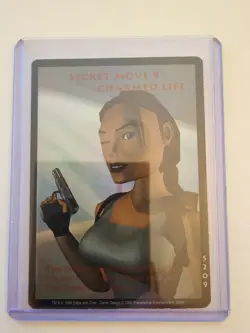 Tomb Raider CCG S209 - Secret Move 9: Charmed Life -SWW Ultra Rare Card Holo - Image 1
