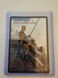 Tomb Raider CCG 202 - Secret Move 2: Rope Maneuver - Base Ultra Rare Card Holo - Image 1