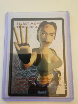 Tomb Raider CCG 209 - Secret Move 9: Three of a Kind - Base Ultra Rare Card Holo - Image 1
