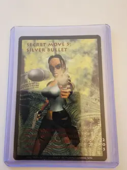 Tomb Raider CCG 205 - Secret Move 5: Silver Bullet - Base Ultra Rare Card Holo - Image 1
