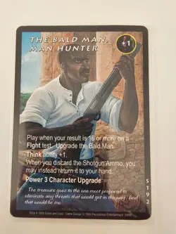 Tomb Raider CCG S192 - The Bald Man, Man Hunter - Slippery When Wet Rare Card - Image 1