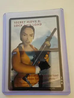 Tomb Raider CCG 208 - Secret Move 8: Lock and Load - Base Ultra Rare Card Holo - Image 1