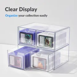 DEEIF 4 Drawer Trading Card Storage Box for Toploader & 315 cubic inches - Image 4