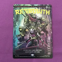 Foil Regrowth TMNT Secret Lair | Teenage Mutant Ninja Turtles MTG | NM - Image 1