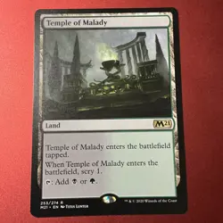 Temple of Malady 1x MtG 2021 m21 Core Edition Regular NM - Image 1