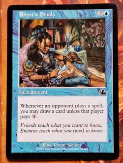 Mtg Prophecy Rhystic Study - Image 1