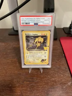 Pokemon Rocket's Zapdos Classic Collection Holo 15/132 Celebrations PSA 10 2021 - Image 1