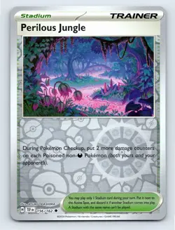 2024 Pokemon Temporal Forces 156/162 Perilous Jungle Uncommon Reverse Holo - Image 1