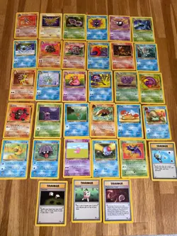 Large lot Pokemon Cards FOSSIL 24-62 /62 Excellent condition - Image 1