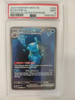 Blastoise ex 200/165 PSA 9 Special Illustration Pokemon 151 Scarlet & Violet TCG - Image 3