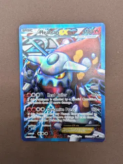 Heatran-EX - 109/116 - Full Art Ultra Rare LP, English Pokemon Plasma Freeze - Image 3