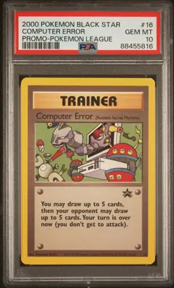 PSA 10 2000 POKEMON PROMO BLACK STAR 16 COMPUTER ERROR POKEMON LEAGUE - Image 1