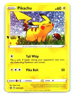 Sword Shield Darkness Ablaze #SWSH039 Pikachu Pokemon - Image 1