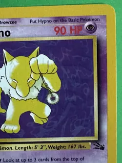 Hypno 23/62 1st Edition Fossil Rare Pokemon WOTC 1999 NM - Image 3