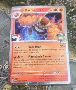 Play! Pokemon Prize Pack 7 Journey Together Cosmo Holo 027/159 N's Darmanitan - Image 1