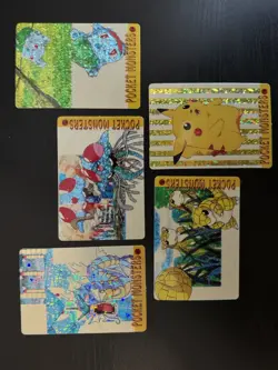 POKEMON - Japanese VENDING STICKER Prism Pocket Monster Lot of 5 CUTE PRISMS - Image 1