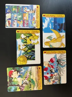 POKEMON - Japanese VENDING STICKER Prism Pocket Monster Lot of 5 CUTE PRISMS - Image 2